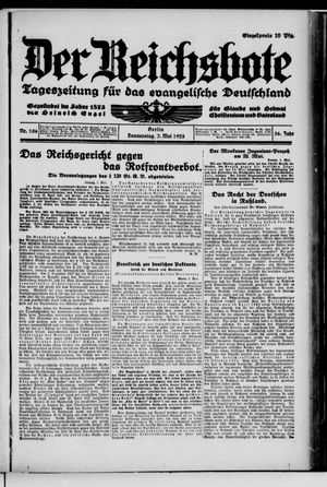 Der Reichsbote vom 03.05.1928