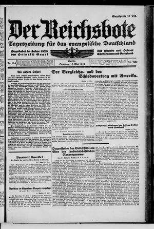 Der Reichsbote vom 13.05.1928