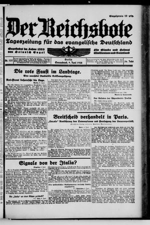 Der Reichsbote vom 09.06.1928