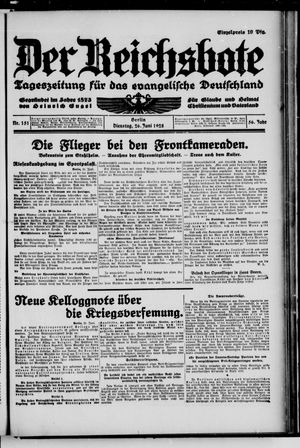 Der Reichsbote vom 26.06.1928