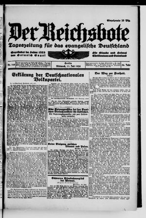Der Reichsbote vom 11.07.1928