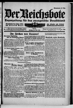 Der Reichsbote vom 20.07.1928
