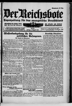 Der Reichsbote vom 03.08.1928