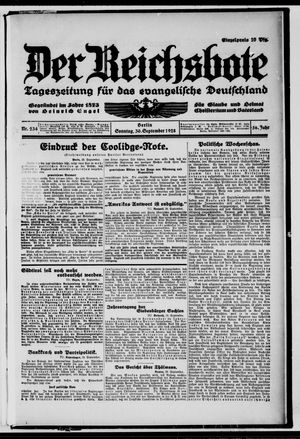 Der Reichsbote vom 30.09.1928