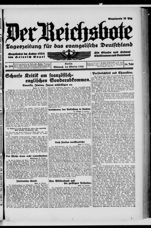 Der Reichsbote vom 24.10.1928