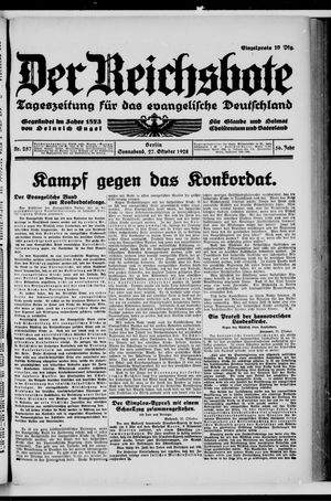Der Reichsbote vom 27.10.1928