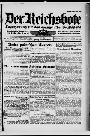 Der Reichsbote vom 09.11.1928