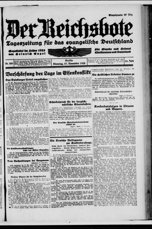 Der Reichsbote vom 27.11.1928