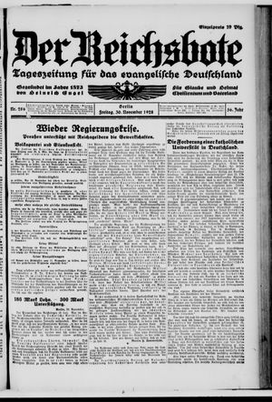 Der Reichsbote vom 30.11.1928