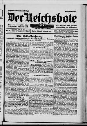 Der Reichsbote vom 13.02.1929
