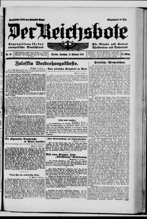 Der Reichsbote vom 17.02.1929