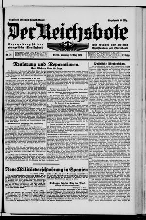 Der Reichsbote vom 03.03.1929