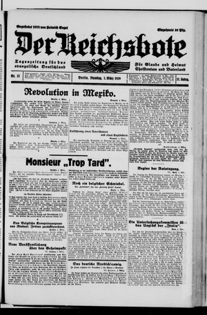 Der Reichsbote vom 05.03.1929