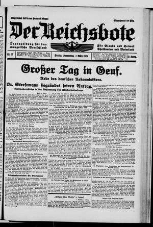 Der Reichsbote vom 07.03.1929
