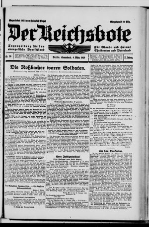 Der Reichsbote vom 09.03.1929