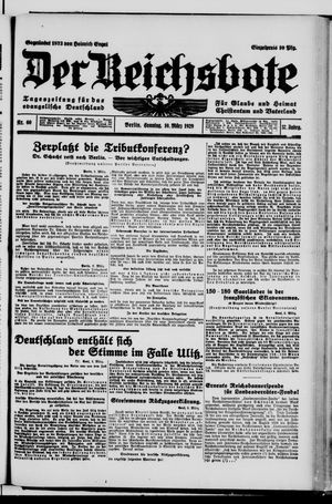 Der Reichsbote vom 10.03.1929