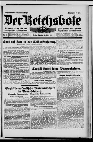 Der Reichsbote vom 19.03.1929