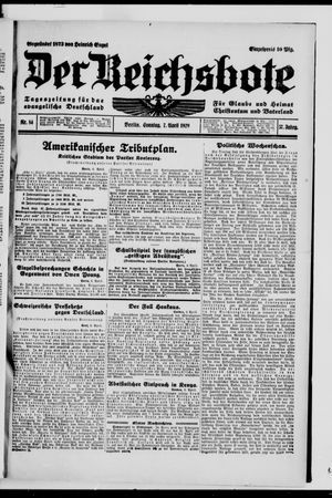 Der Reichsbote vom 07.04.1929