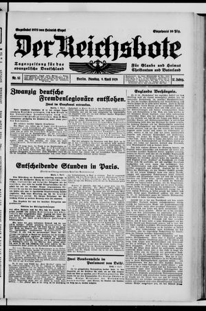 Der Reichsbote vom 09.04.1929