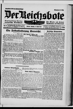 Der Reichsbote vom 14.04.1929