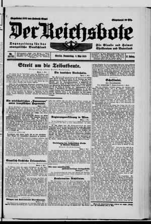 Der Reichsbote vom 09.05.1929