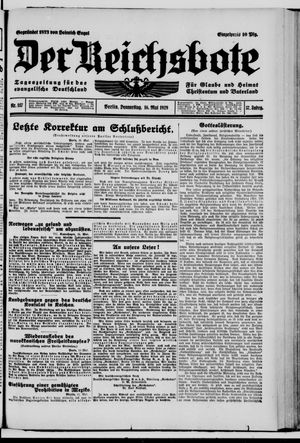 Der Reichsbote vom 16.05.1929