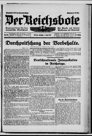 Der Reichsbote vom 02.06.1929