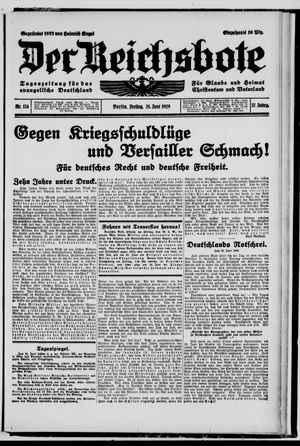 Der Reichsbote vom 28.06.1929