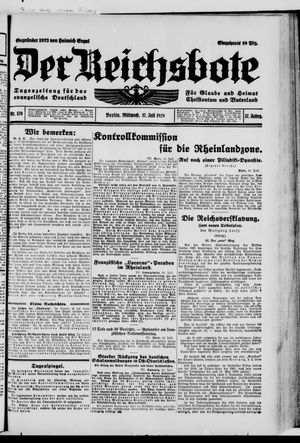 Der Reichsbote vom 17.07.1929