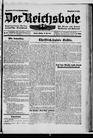 Der Reichsbote vom 26.07.1929