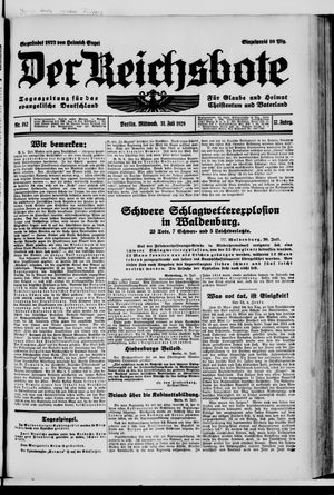 Der Reichsbote on Jul 31, 1929