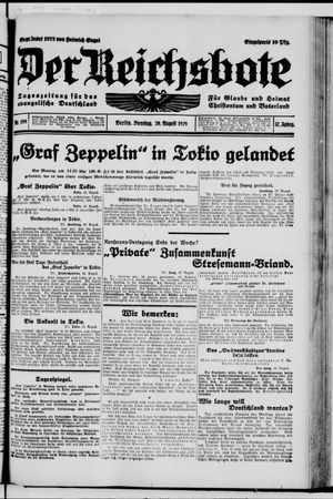 Der Reichsbote on Aug 20, 1929