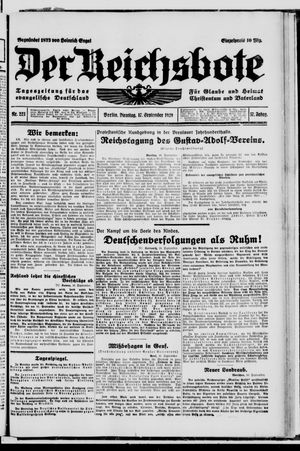 Der Reichsbote vom 17.09.1929