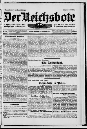 Der Reichsbote vom 26.09.1929