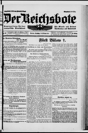 Der Reichsbote vom 29.10.1929