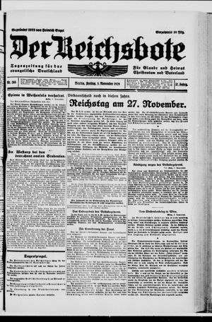 Der Reichsbote vom 08.11.1929