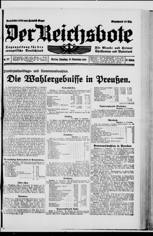 Der Reichsbote on Nov 19, 1929