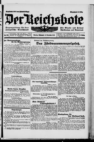 Der Reichsbote vom 11.12.1929