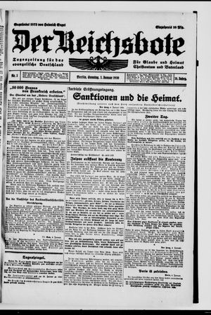 Der Reichsbote on Jan 5, 1930