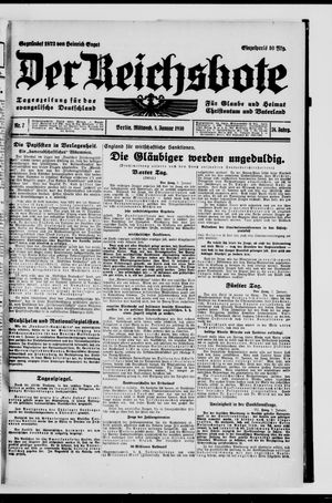 Der Reichsbote vom 08.01.1930