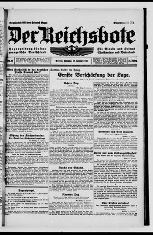 Der Reichsbote vom 12.01.1930