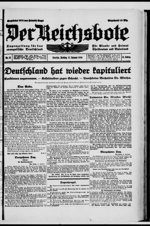 Der Reichsbote on Jan 17, 1930
