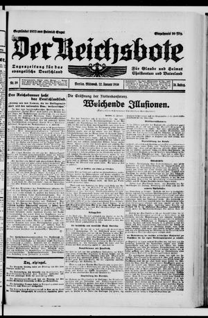Der Reichsbote vom 22.01.1930
