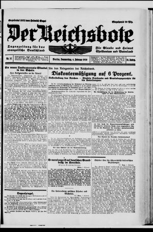 Der Reichsbote vom 06.02.1930