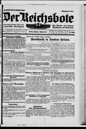 Der Reichsbote vom 09.02.1930