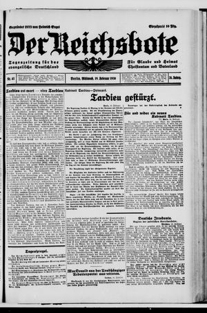 Der Reichsbote vom 19.02.1930