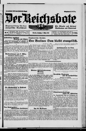 Der Reichsbote on Mar 2, 1930