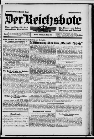 Der Reichsbote vom 16.03.1930