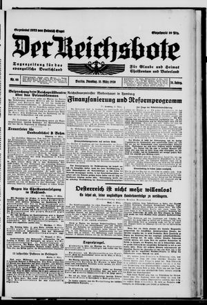 Der Reichsbote vom 18.03.1930
