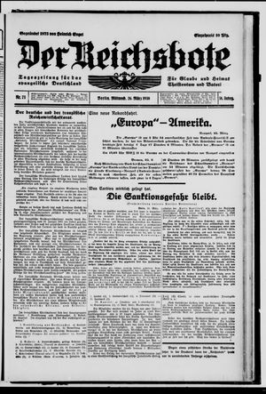 Der Reichsbote vom 26.03.1930